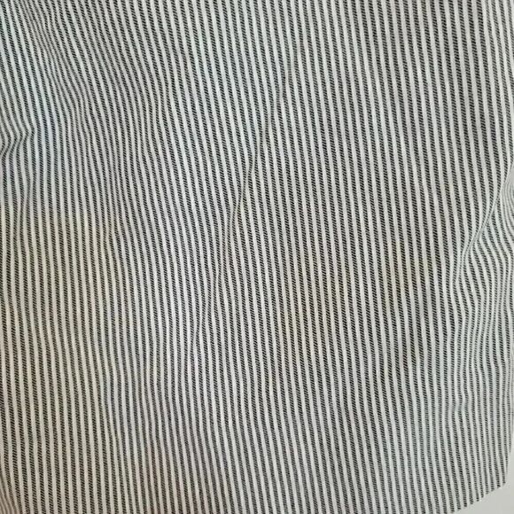 Hilary Radley Women's Black/White Stripe Rayon/Spandex Bermuda Shorts - Picture 14 of 14